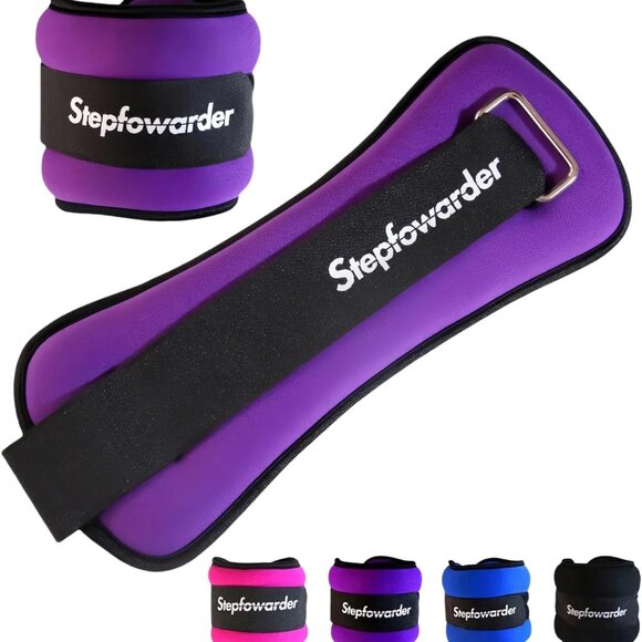 Ankle Weights 1 Pair 1 2 3 4 Lbs Each Wrist Weights for Women Men Kids, Oval Str - Picture 1 of 9